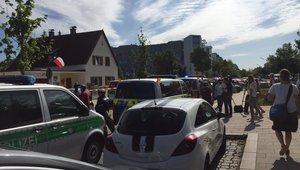 Спецакция на германската полиция на гара Унтерфьоринг в Мюнхен