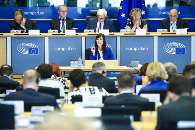 Мария Габриел на изслушването си в Европарламента