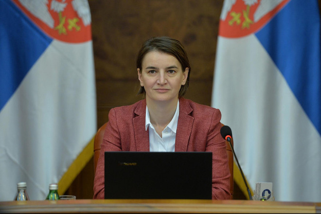 Сръбският премиер Ана Бърнабич