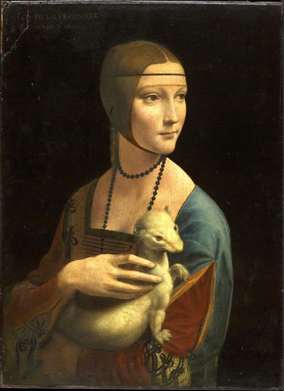 Леонардо да Винчи, "Дамата с хермелина", 1489-90 г.