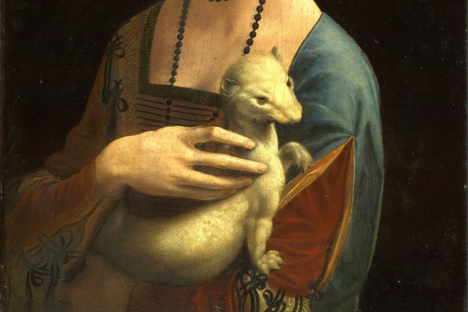 Leonardo da vinchi damata s hermelina 1489 90 g