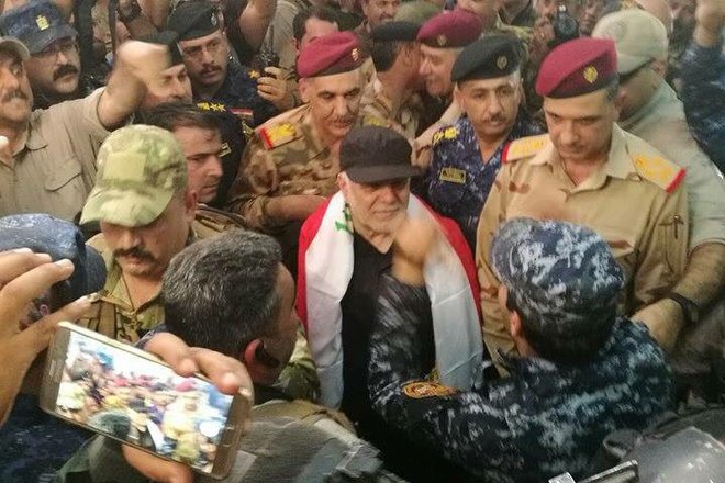 Hayder al abadi pozdavyava voynitsi za pobedata v mosul
