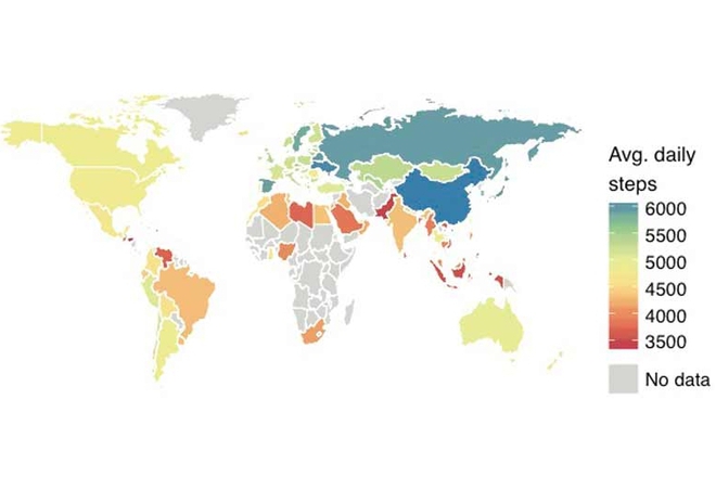Карта на световния крачкомер