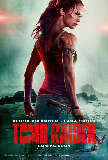 Алисия Викандер на първи плакат за Tomb Raider (2018)