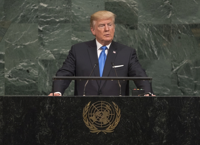 Доналд Тръмп пред Общото събрание на ООН