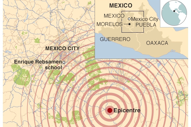 Zemetresenieto v meksiko na 19 septemvri 2017 g