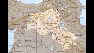 Териториите, населявани от кюрди, през 1992 г.