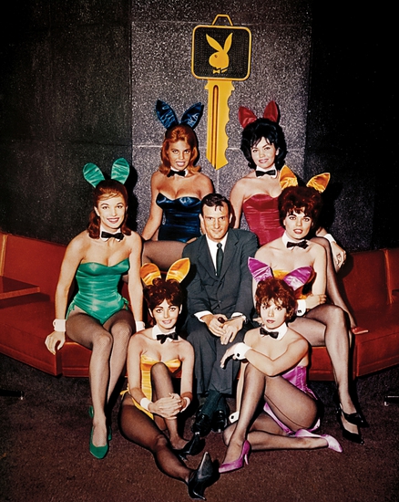 Хю Хефнър в "Плейбой клуб", Чикаго, 1960 г.
