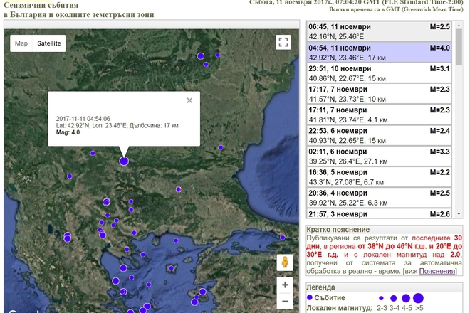 Zemetresenie kray svoge