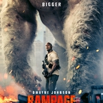 Дуейн Джонсън на плакат за Rampage (2018)