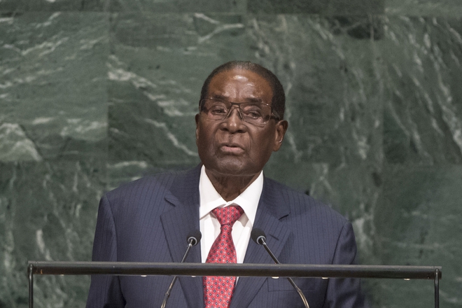 Robart mugabe pred oon septemvri 2017