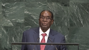 Робърт Мугабе пред ООН, септември 2017