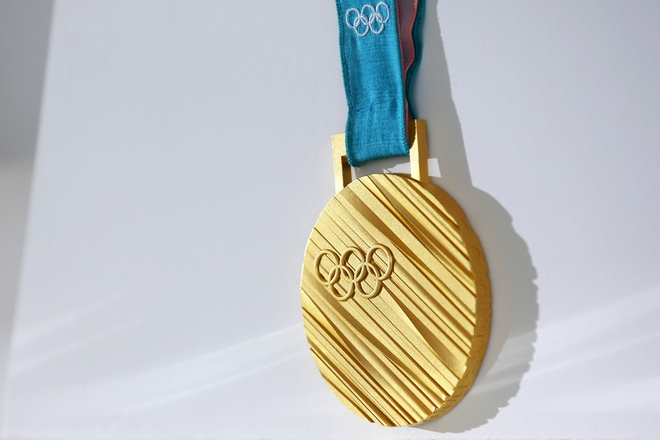 Златен медал от зимните олимпийски игри Пьонгчан 2018