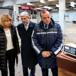 Йорданка Фандъкова и Нено Димов с шефа на столичната Пътна полиция