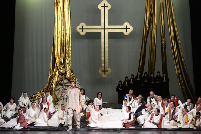 Сцена от операта "Янините девет братя"