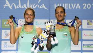 Сестри Стоеви - европейски шампионки по бадминтон