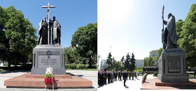 Паметникът на Кирил и Методий в Москва