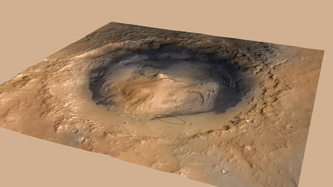 Марс, кратерът Гейл