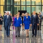Меркел и Мей в еднакви цветове