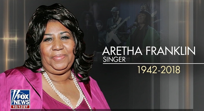 Гаф с некролога на Арета Франклин