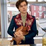 Хари Стайлс с кокошка за "Гучи"