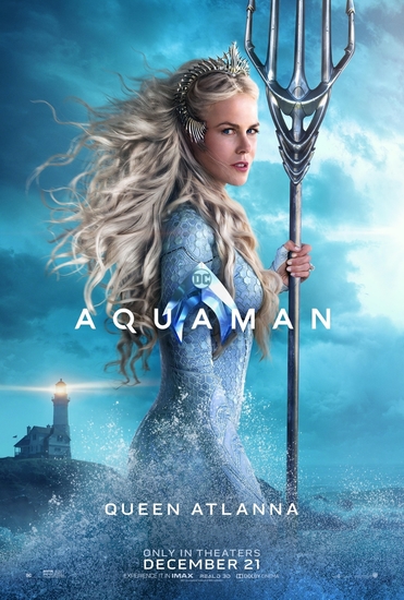 Никол Кидман на плакат за "Аквамен"