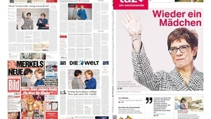 Ангела Меркел и нейната наследничка АКК