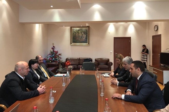 Марк Жирардели на среща с трима български министри