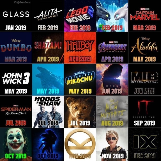 Някои от най-очакваните филми на 2019 г.
