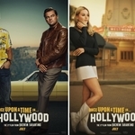 Брад Пит, Леонардо ДиКаприо и Марго Роби на плакати за "Имало едно време в... Холивуд"