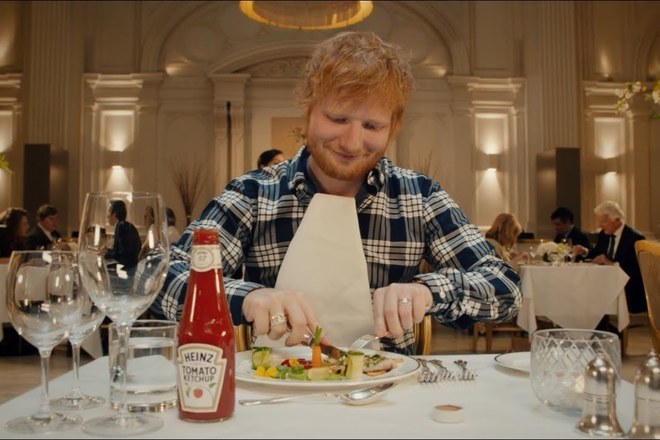 Ed shiyran v reklama na ketchup