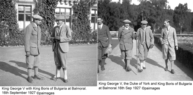 1927 г.: цар Борис при крал Джордж Пети