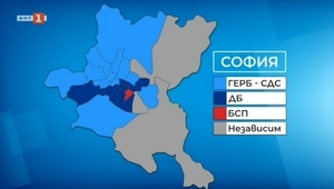Разпределението на районните кметства в София след местни избори 2019