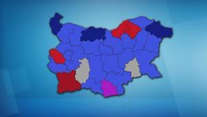 Картата на България след местни избори 2019
