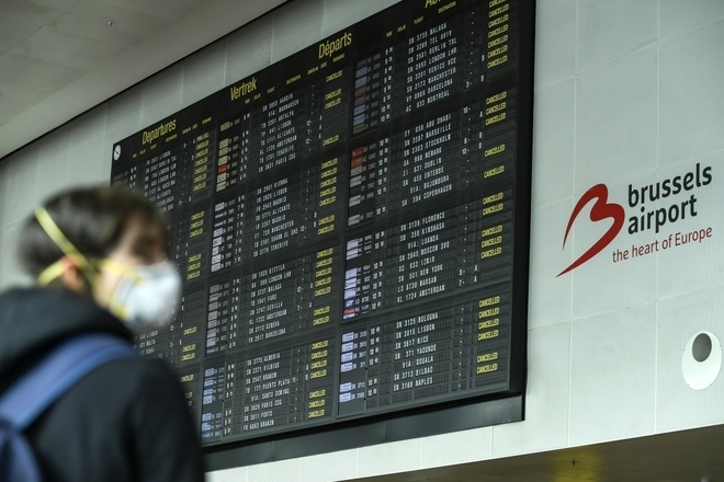 Заради коронавируса: Отменени полети на летището в Брюксел