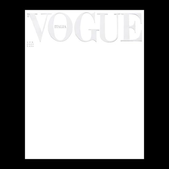 Бялата корица на италианския "Вог", април 2020