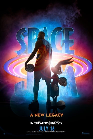 Леброн Джеймс и Бъгс Бъни на плакат за Space Jam 2 (2021)