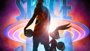 Леброн Джеймс и Бъгс Бъни на плакат за Space Jam 2 (2021)