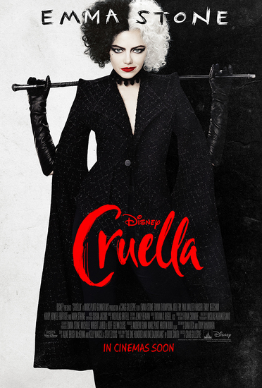 Ема Стоун на плакат за "Круела" (2021)