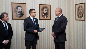 Румен Радев и кандидат-премиерът Пламен Николов