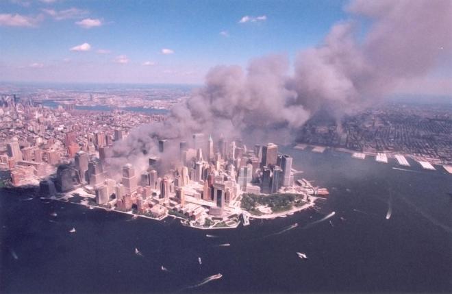 11 септември 2001 г.: Ню Йорк и Кота Нула от въздуха