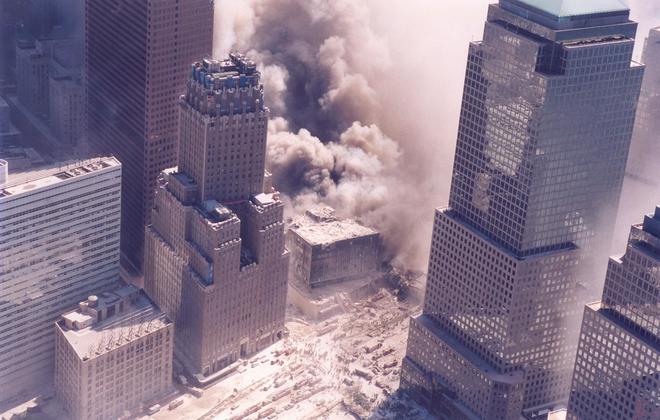 11 септември 2001 г.: Световният търговски център по време на атаките