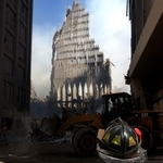 11 септември 2001 г.: Руините на Световния търговски център