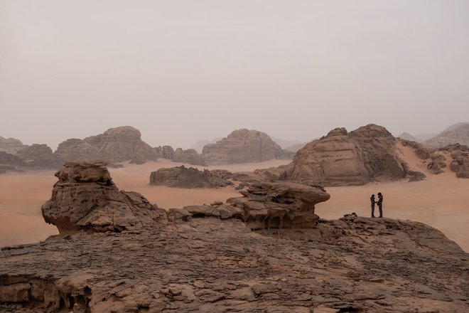 Пейзаж от планетата Аракис в "Дюн" (2021)