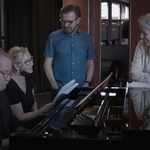 Бени, Агнета, Бьорн и Ани-Фрид в звукозаписното студио