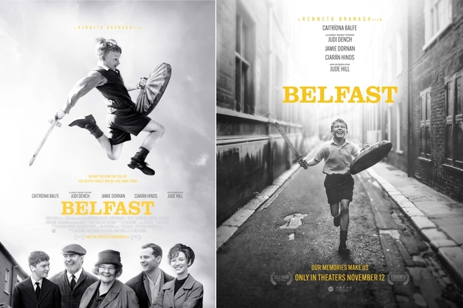 Плакатите за "Белфаст" на Кенет Брана