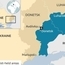 Сепаратистките региони Донецк и Луганск на картата на Украйна