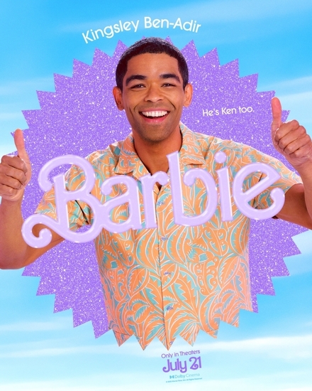 Кингсли Бен-Адир на плакат за "Барби" (2023)
