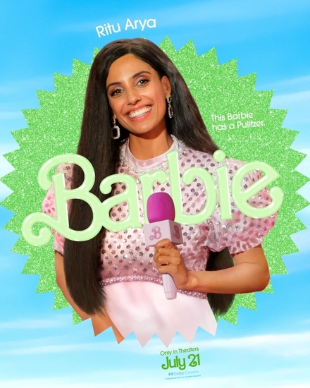 Риту Аря на плакат за "Барби" (2023)